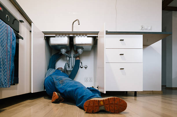 Professional Drain Cleaning technician working in Amlin, OH